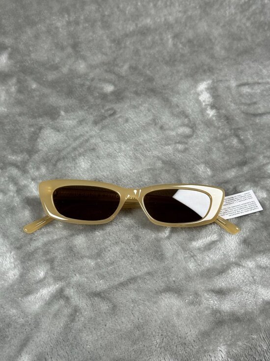 Lu Goldie Taylor Lashaf 03 Gold Rectangle Sunglasses With Case & Cleaning Cloth main image 5